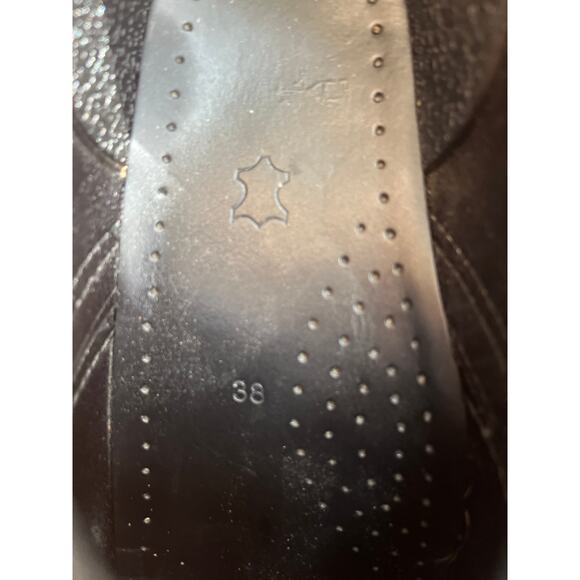 Dansko Professional Clogs Black/Copper Antique Tooled Leather Size 38 (US 7.5-8) - Picture 6 of 8